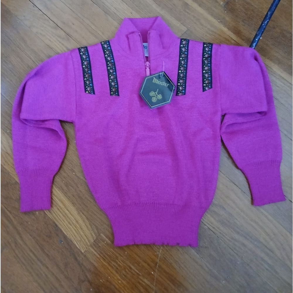 Vintage "Meister" Girls Sweater Size 8 Childs Size